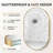 Modern Aluminum Frame Oval Wall Bathroom Mirror, Pill Shaped Vanity Mirror-1426772944-1426772945