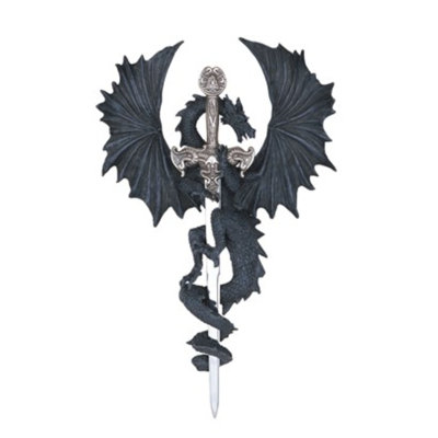 Chartier Home Office Decoration Dragon with Sword Figurine
