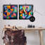 «Eye Catching Abstract Shapes», ensemble de 2 toiles flottantes encadrées par Lazar Studio-1789795853-1789795855