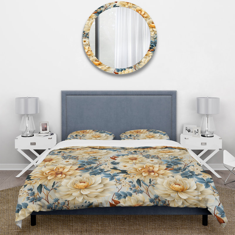 Ensemble de housse de couette Boho, Housse de couette simple + 1 taie décorative stan