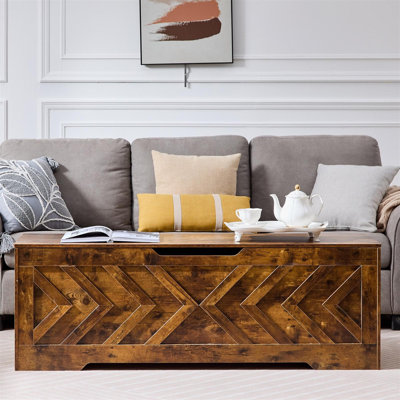 Coffre de rangement avec 2 charnières de sécurité