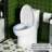 Dual Flush One Piece Toilet Tank Top With Button Bright White