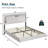 Keynen Farmhouse Floating Bed Frame with LED Light and Headboard-1230101490-1230101491