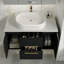 Meuble-lavabo mural 39,4 po avec lavabo vasque
