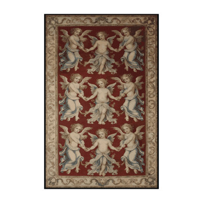 Machine Washable French Brown Area Rug
