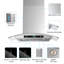 30 po Hotte de cuisine murale 900 pi³ / min en acier inoxydable avec verre trempé, contrôle des mouvements ACL, garantie de 10 ans-129482432