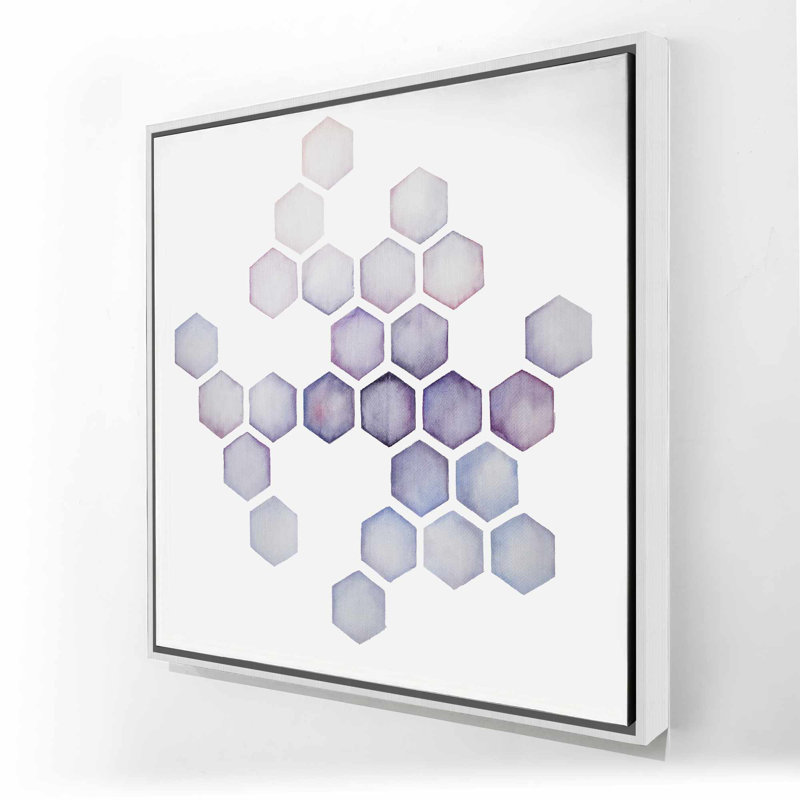 «Alveoli Lilac Shapes», toile de fond minimaliste mauve