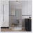 4Th Generation Floor-Mounted Full-Length Mirror With Arched Aluminum Alloy Frame, Perfect For Bathroom And Bedroom