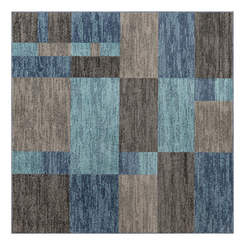 Hareld Geometric Indoor Rug, Square 7'10"