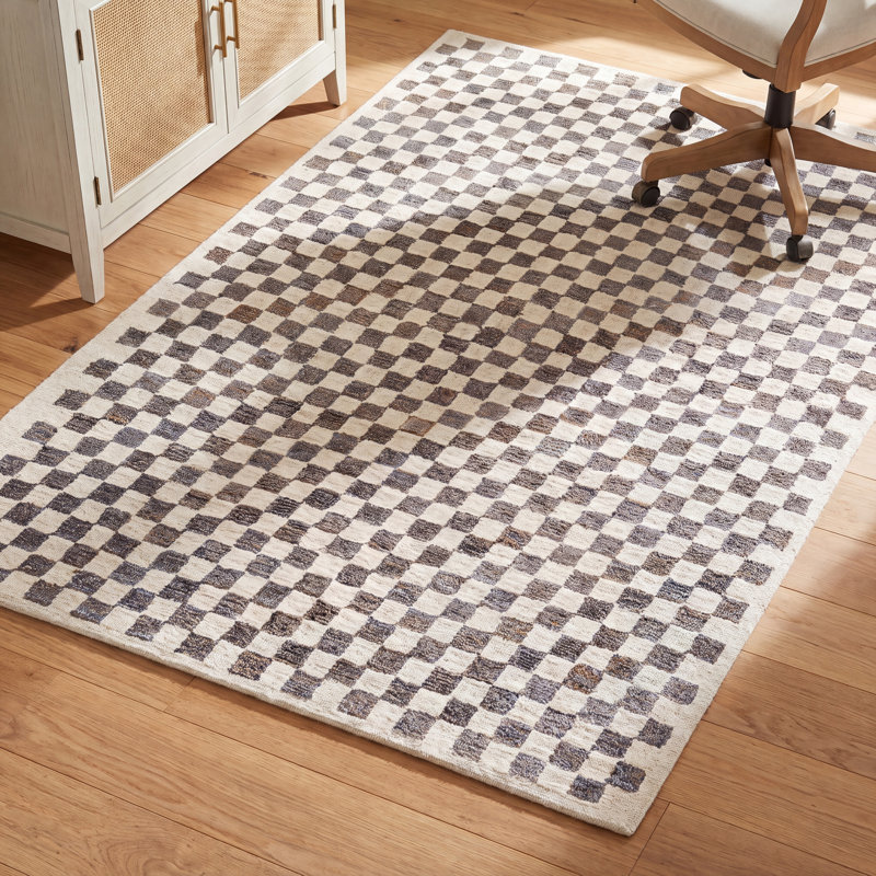 Marino Hand Tufted Geometric Indoor Rug, Rectangle 5' x 7'6"