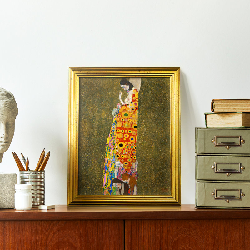 Gustav Klimt IV - Impression encadrée, Noir, H 22 po x l 18 po
