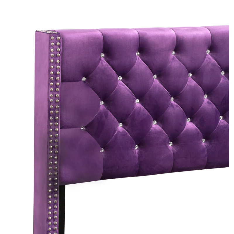 Charming Transitional Bed, Purple, Full