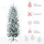 Décoration de Noël artificielle pour arbre de Noël avec 477 branches de neige et support en acier
