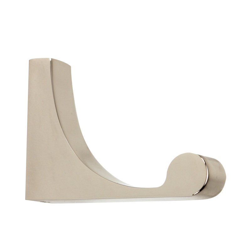 Luna Single Robe Hook, Polished Nickel