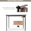 Pavillon de jardin pergola brun de 10 pi avec auvent rétractable - abat-jour en aluminium pour terrasse