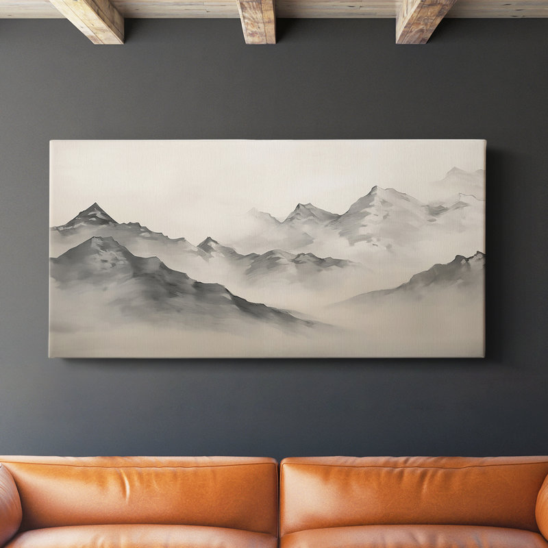 Série paysage - CCCCXII - Toile tendue avec châssis - Prêt à accrocher, H 16 po x l 32 po