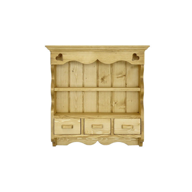 Dambrosio 2 -Piece Spruce Solid Wood Tiered Shelf