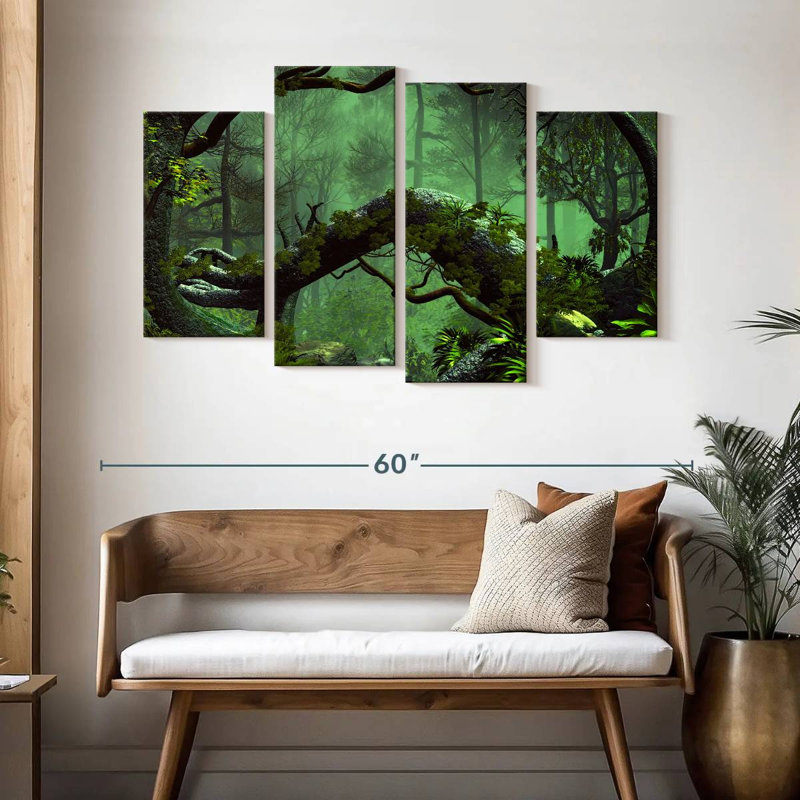 Alvord la forêt sombre, H 32 po x l 52 po