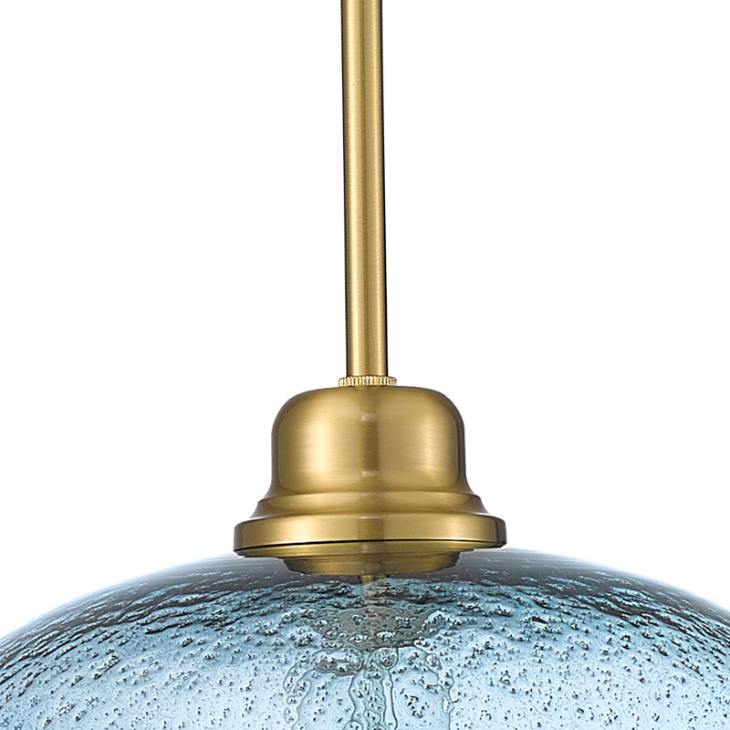 Luminaire suspendu 11 po Coastal, Bleu