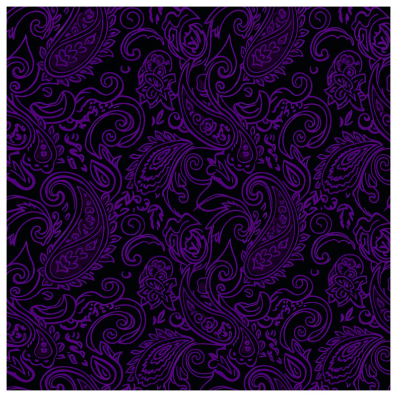 Couvertures mauves à motif cachemire, 50in W x 60in H