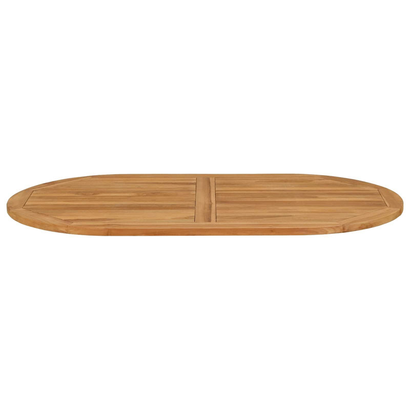  Table Top Natural Solid Teak Wood Modern Surface Dining Tabletop Home, 2.5cm H x 120cm W x 70cm D