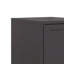 Aujah 36cm W Steel Bedside Table-536426984