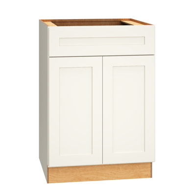 Dwelling Livingston 24" W X 34.5" H X 24" D Fully Assembled 1-Door Standard Base Cabinet with Drawer and Adjustable Shelf