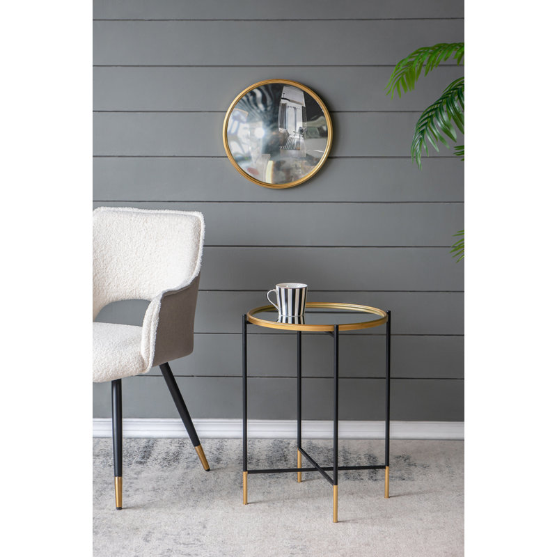23.6'' Tall Glass Frame End Table Set