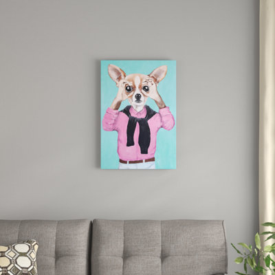 Coco de paris 'Chihuahua is Watching You' Print on Wrapped Canvas