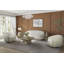 Chaise pivotante en bois - plume d'Amazonie