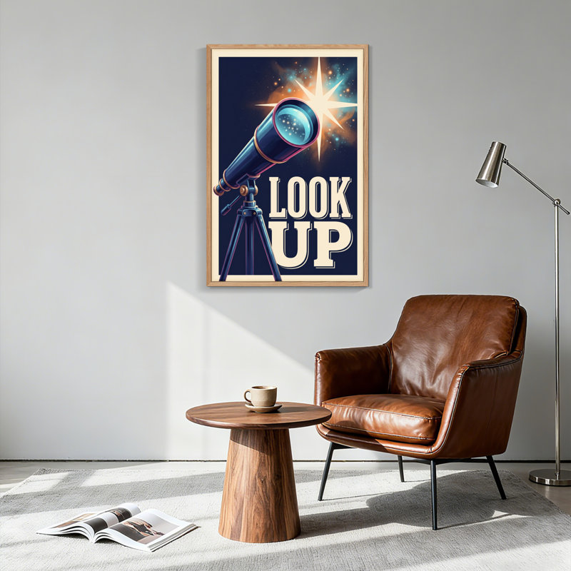 «Look Up», reproduction d'art sur toile, ensemble de 1, Natural, H 24 po x l 18 po