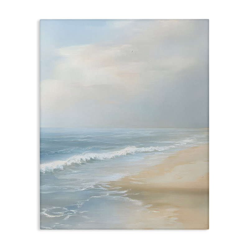 Toile Serenity Beach View, design par Franklyn Gregory, H 20 po x l 16 po