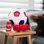 Mini réfrigérateur à balles de soccer Coca-Cola, 5 canettes, blanc, rouge, noir