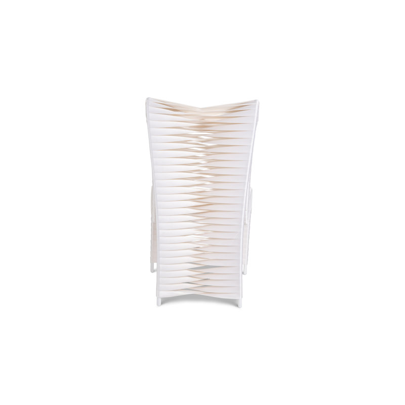 Seat Belt Cotton Upholstered Side Chair, Off-White