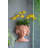 8X4x9" Visage Head Bust Planter, Brown - Home Wall Planter