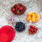 20-Piece Glass Bowls with Lids Set - Strawberry Design Mixing Bowls Set with Multiple Sizes