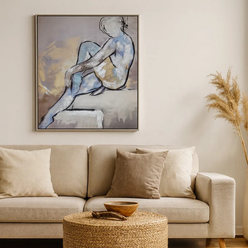 Iamo, peinture sur toile encadrée