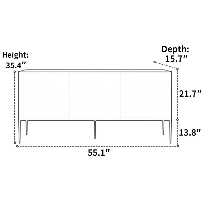 Rosaelia 55.1'' Sideboard