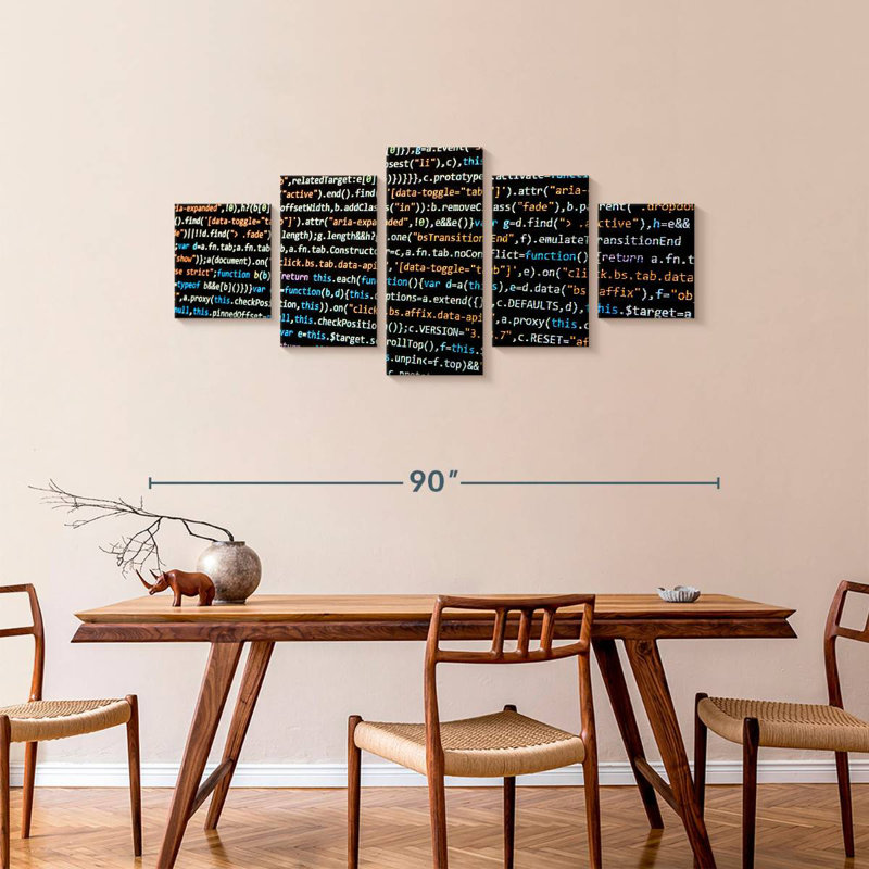 Coding, 36" H x 80" W