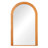 Burl 71" Wooden Arched Full Length Mirror with Multi-layer Frame