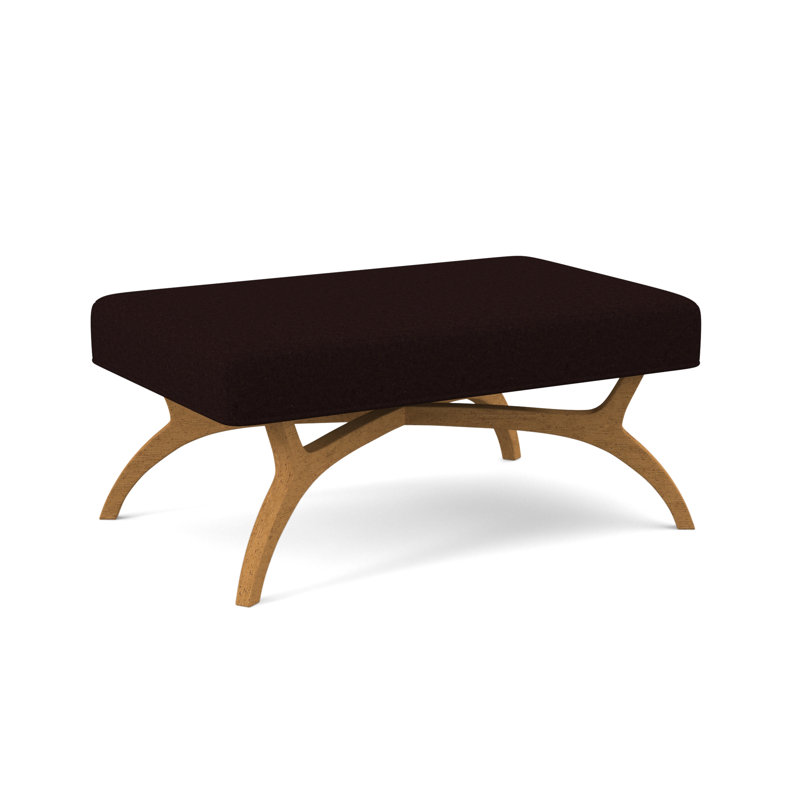 Ansel Upholstered Bench, Amber, Stepping Stones Ivory