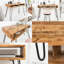 Theodora Solid Wood Top Metal Base Writing Desk-42615490