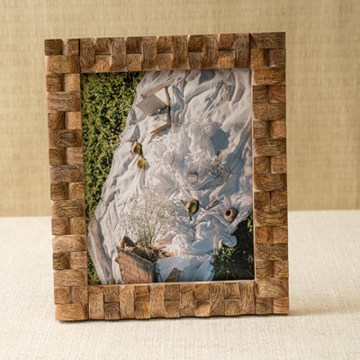 Hallerson Brown Wood Picture Frame