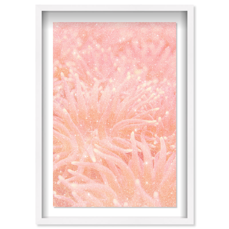Deep Sea Flowers Print by Oliver Gal, 16.5"H x 11.5"W, White Shadowbox
