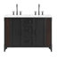 Meuble-lavabo double autoportant 48 po avec plateau Modfor Steamforge-93027995