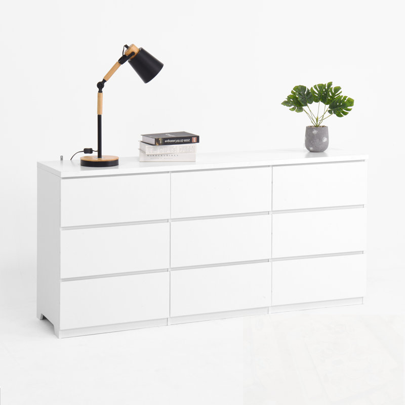 Commodes d'appoint en bois avec 9 tiroirs