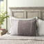 Rockefeller Fringed Linen Lumbar Throw Pillow-1442948841