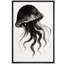 Art noir et blanc méduse sur toile, reproduction d'art sur toile-660516086-660516095