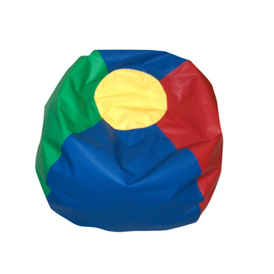 35" Round Bean Bag - Rainbow Colors by Children