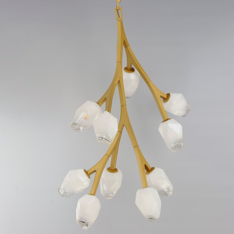 Dreanda 10 - Light Dimmable Novelty Chandelier, Natural Aged Brass